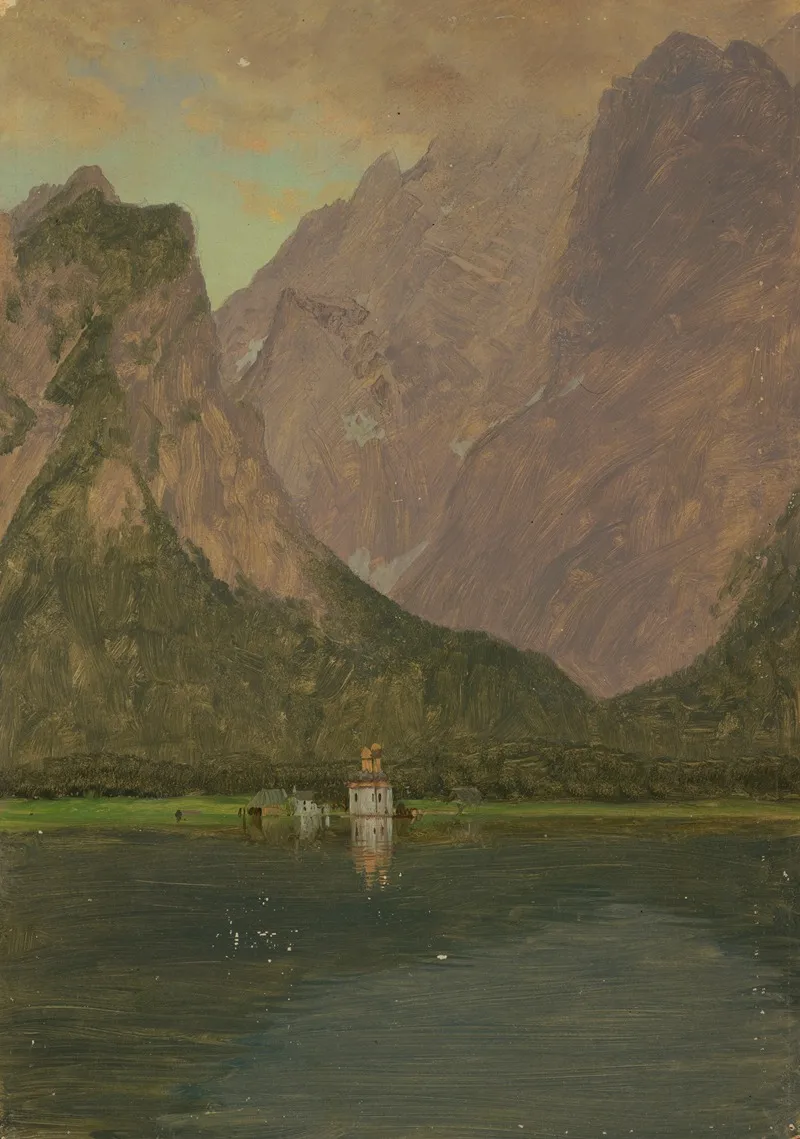 Koenigsee Near Berchtesgaden Bavaria Wall Art by Frederic Edwin Church - High-Resolution Digital Print