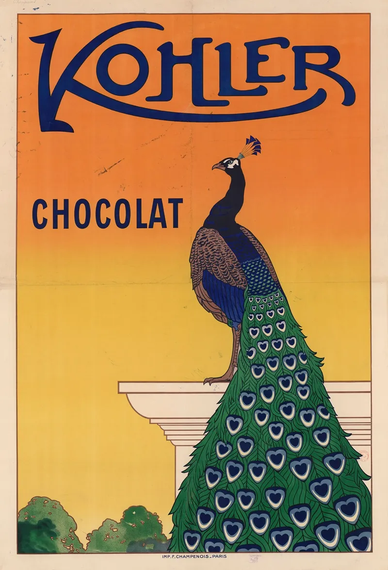 Kohler Chocolat Wall Art by Imp. F. Champenois - High-Resolution Digital Print