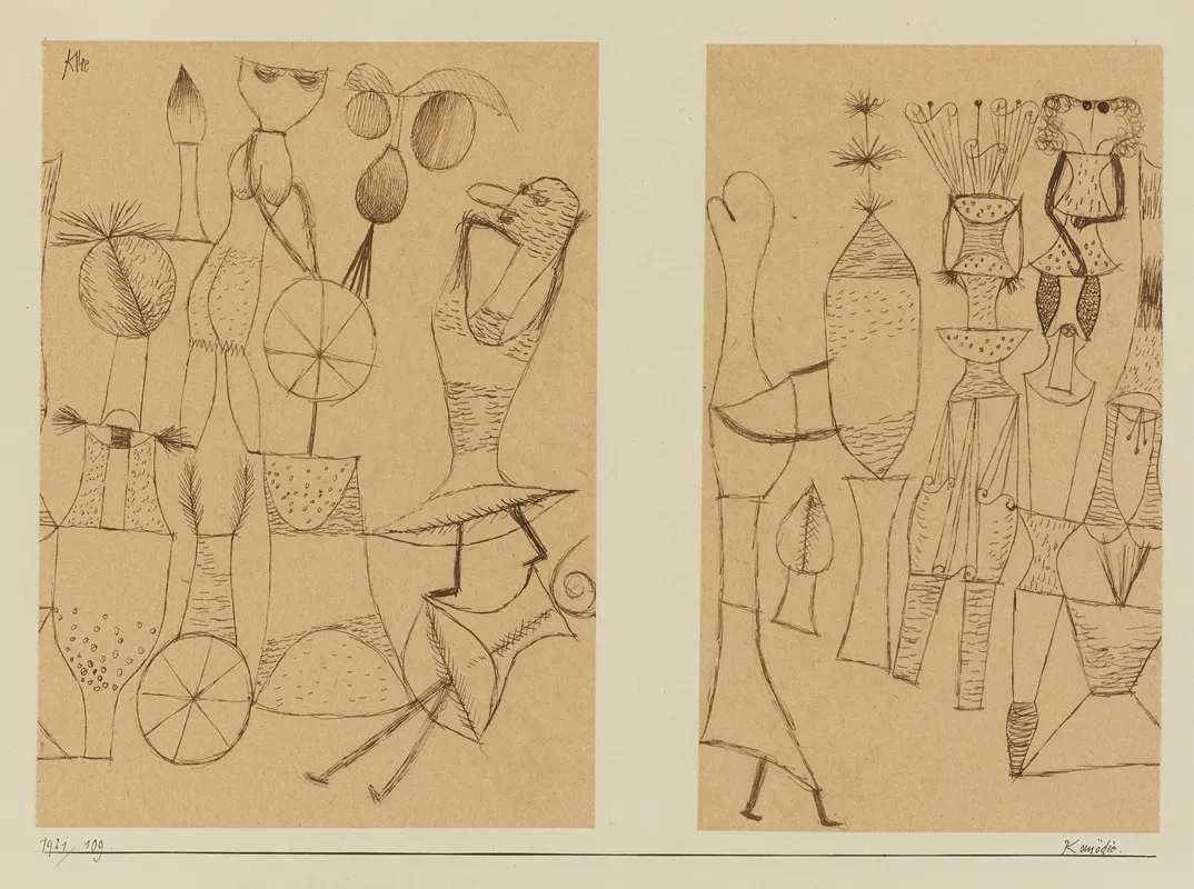 Komodie Comedy Wall Art by Paul Klee - High-Resolution Digital Print