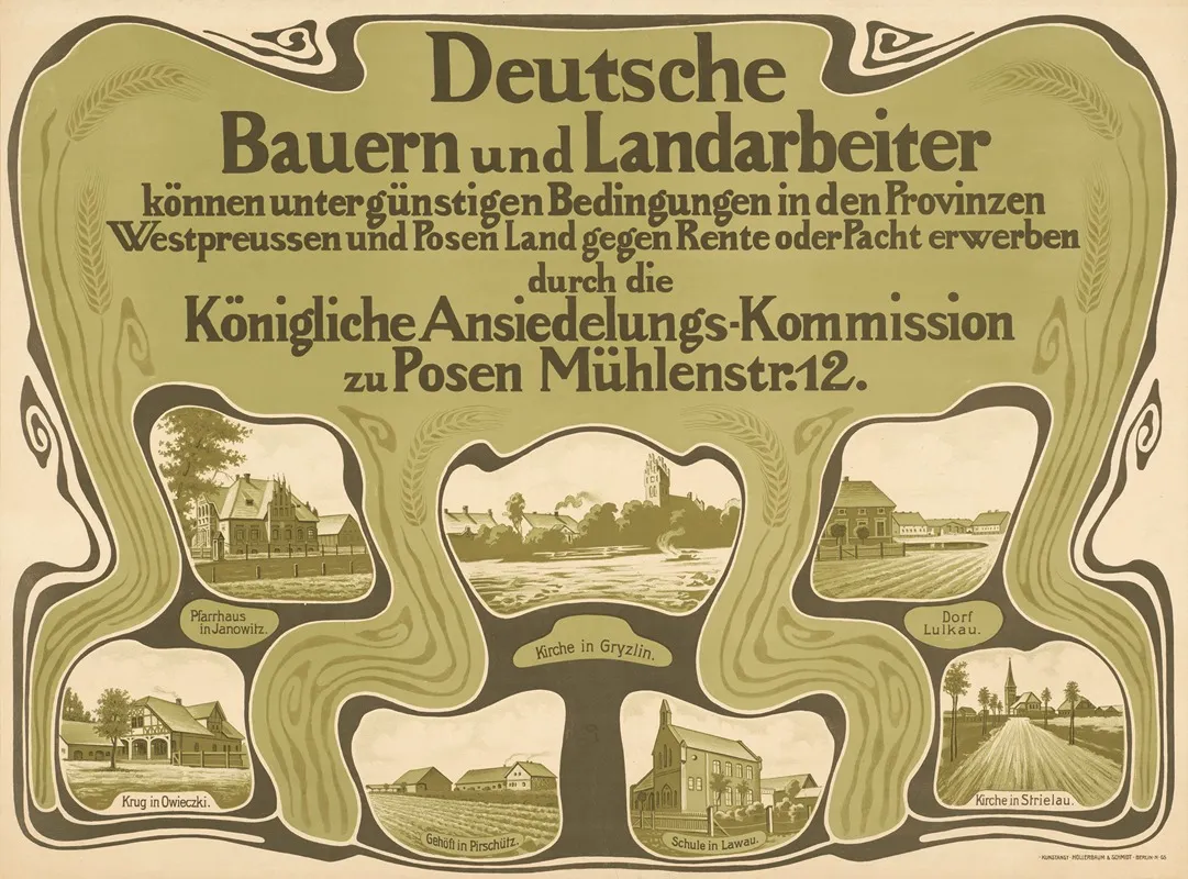 Konigliche Ansiedlungs Kommission Zu Posen Wall Art by Hollerbaum & Schmidt - High-Resolution Digital Print