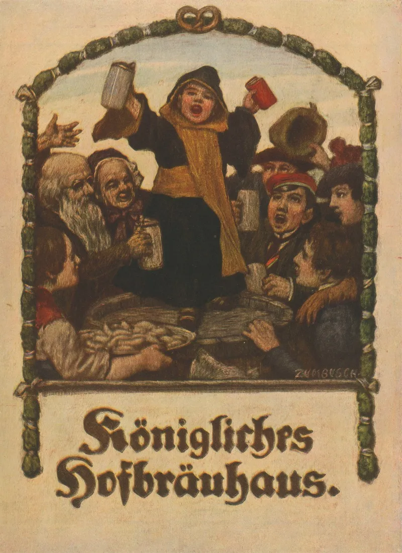 Konigliches Hofbrauhaus Wall Art by Ludwig von Zumbusch - High-Resolution Digital Print