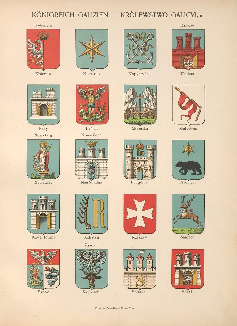 Konigreich‎ ‎galizien Krolewstwo‎ ‎galicyi Ii Wall Art by Hugo Gerhard Ströhl - High-Resolution Digital Print