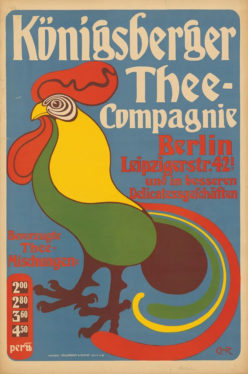 Konigsberger Thee Compagnie Wall Art by Franz Christophe - High-Resolution Digital Print