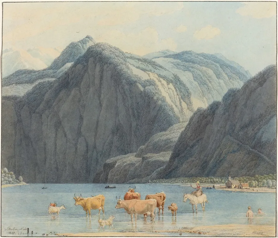 Konigsee With The Cliffs Of St Bartholomee