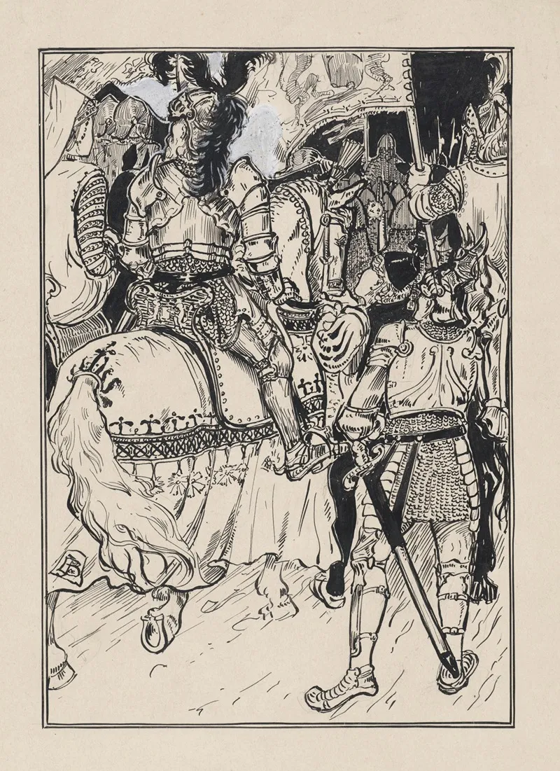 Koning Lear Cordelia En Hun Leger Wall Art by Jacob Pieter van den Bosch - High-Resolution Digital Print