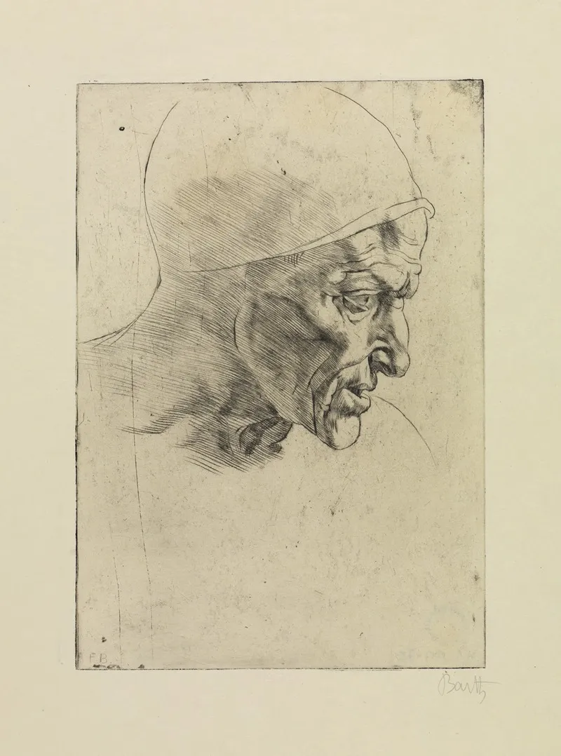 Kopf Der Cumaischen Sibylle Von Der Sixtinischen Kapelle Rom Wall Art by Friedrich Barth - High-Resolution Digital Print