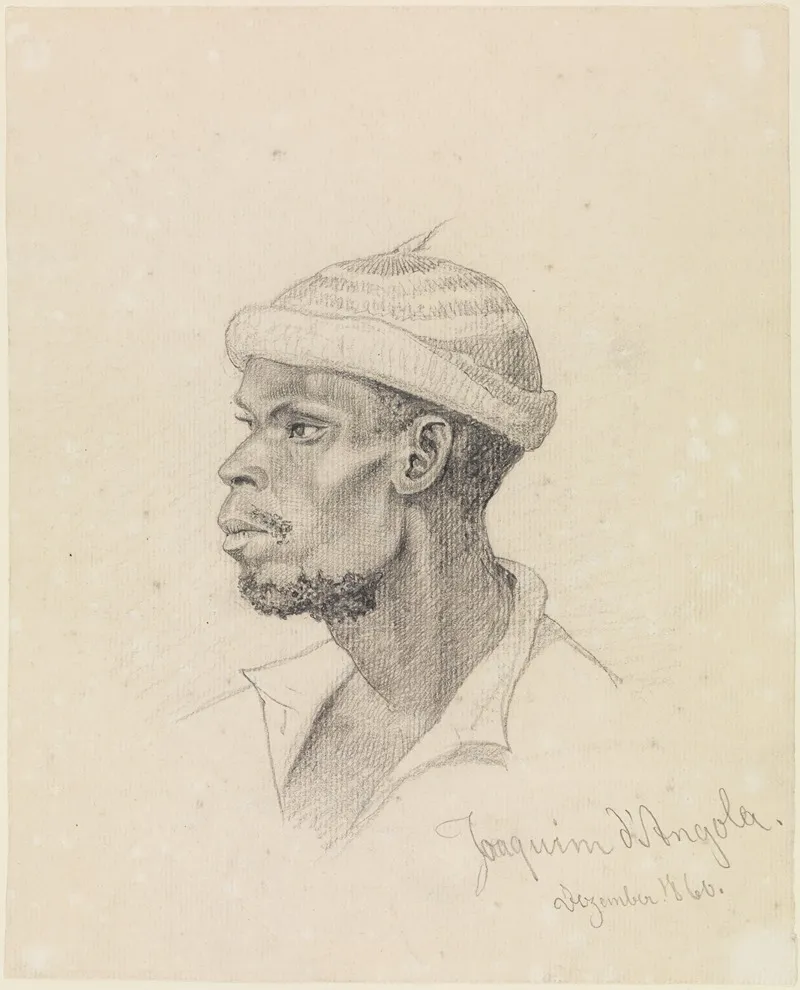 Kopfstudie Des Joaquim Dangola Im Profil Nach Links Gewendet