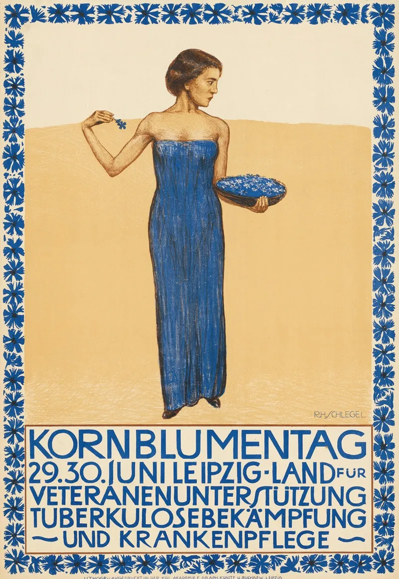 Kornblumentag Wall Art by R. H. Schlegel - High-Resolution Digital Print