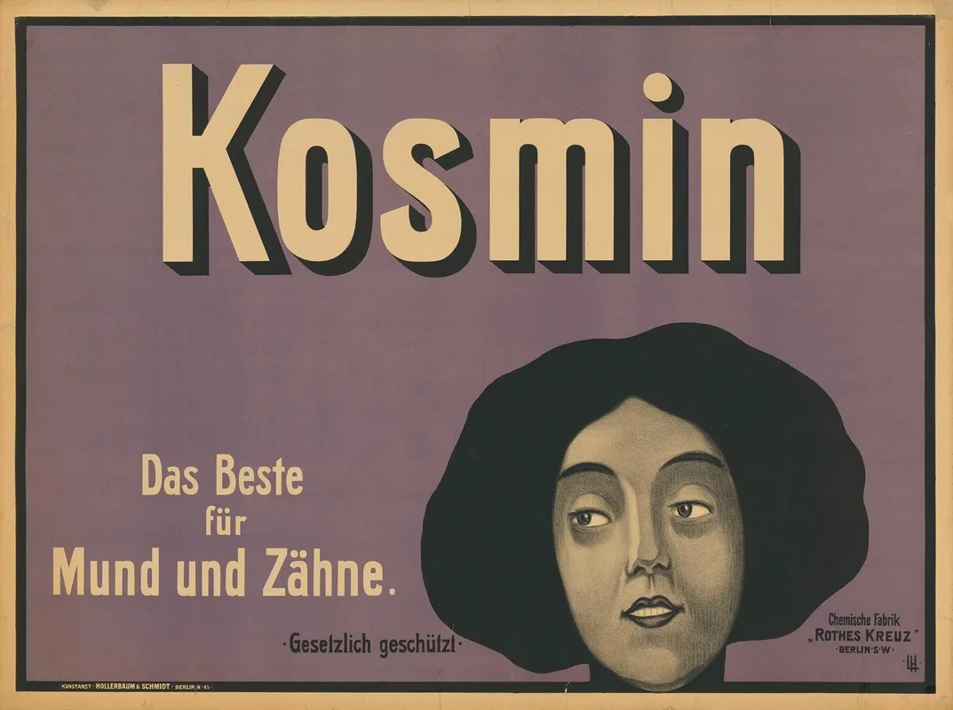 Kosmin Das Beste Fur Mund Und Zahne Wall Art by Hans Lindenstaedt - High-Resolution Digital Print