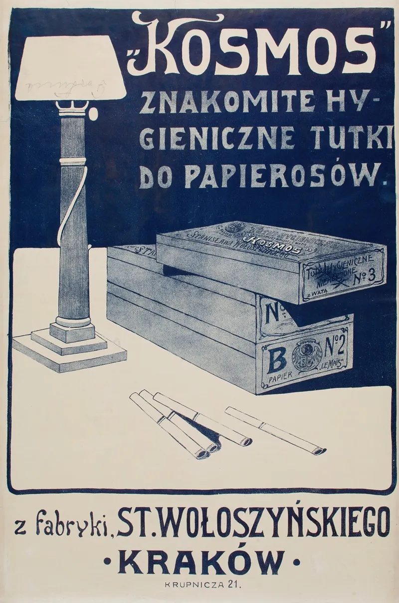 Kosmos Znakomite Hygieniczne Tutki Do Papierosow Wall Art by Anonymous - High-Resolution Digital Print