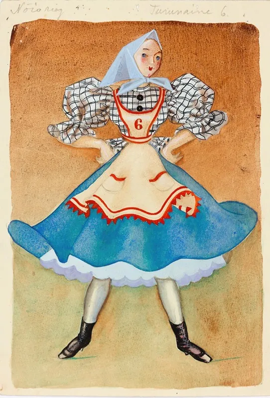 Kostuumikavand Turunaisele Wall Art by Karin Luts - High-Resolution Digital Print