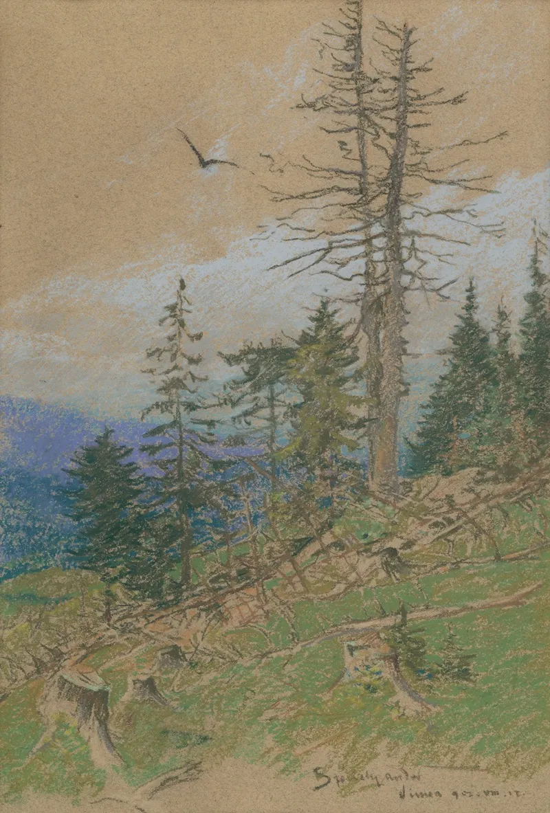 Krajina Od Vinneho Wall Art by André de Székély - High-Resolution Digital Print