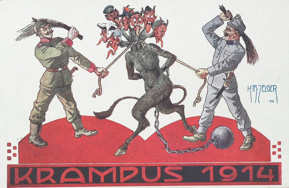 Krampus 1914 Wall Art by Karl Theodor Zelger - High-Resolution Digital Print