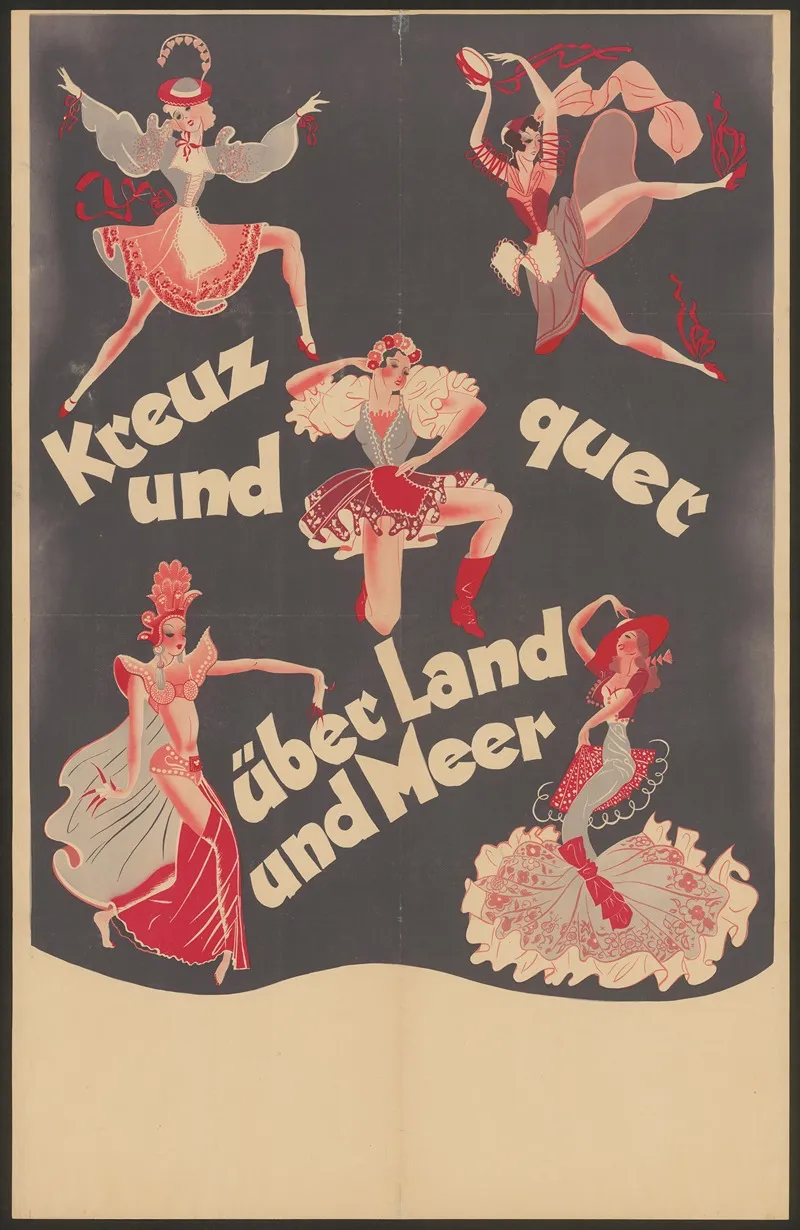 Kreuz Und Quer Uber Land Und Meer Wall Art by Anonymous - High-Resolution Digital Print