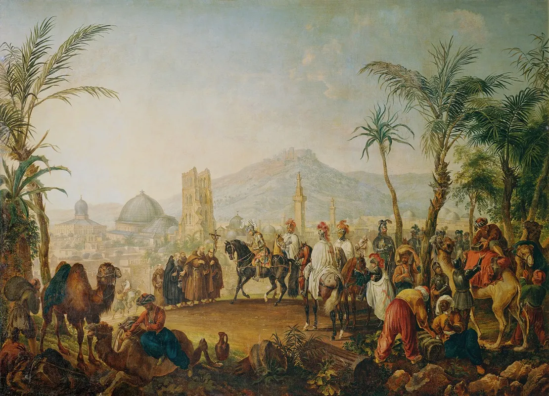 Kreuzfahrer Gottfried Von Bouillon Wall Art by Johann Nepomuk Höchle - High-Resolution Digital Print