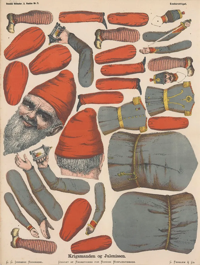 Krigsmanden Og Julenissen Wall Art by Emil Bærentzen - High-Resolution Digital Print