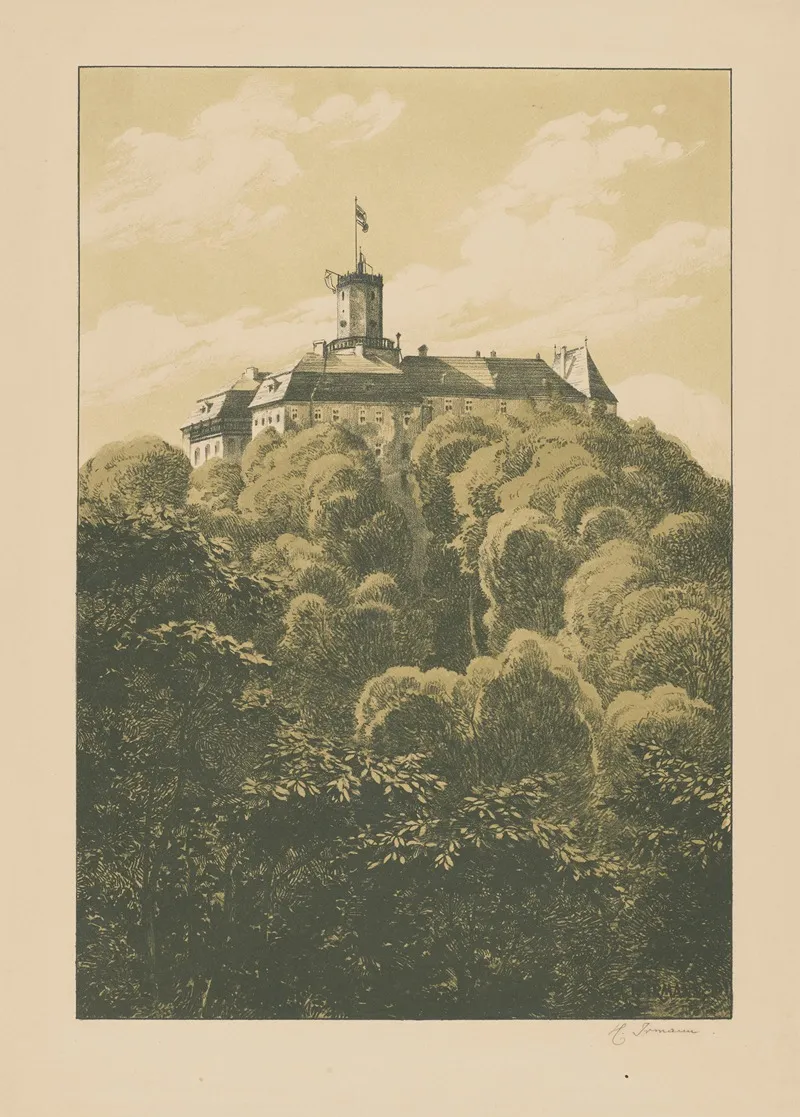 Ksiaz Castle Wall Art by Heinrich Otto Irmann - High-Resolution Digital Print
