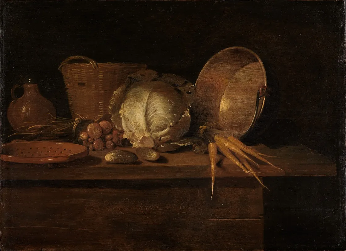 Kuchenstillleben Wall Art by Quirijn Van Brekelenkam - High-Resolution Digital Print