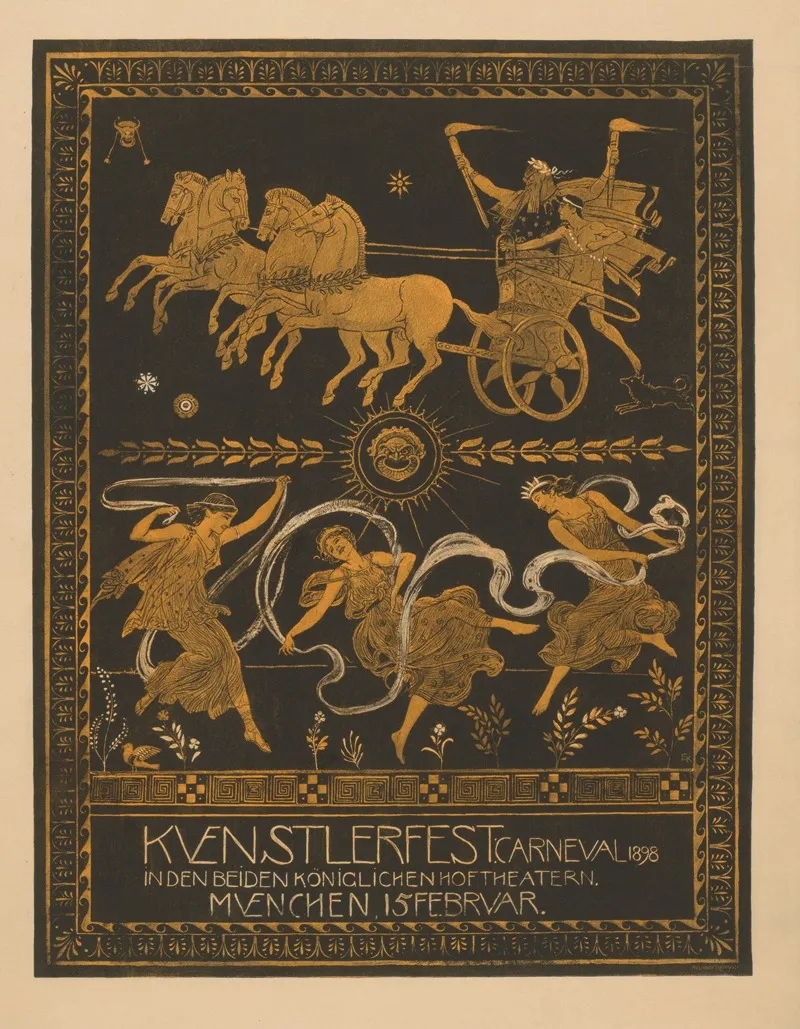 Kuenstlerfest Carneval 1898 In Beiden Koniglichen Hoftheatern Munchen