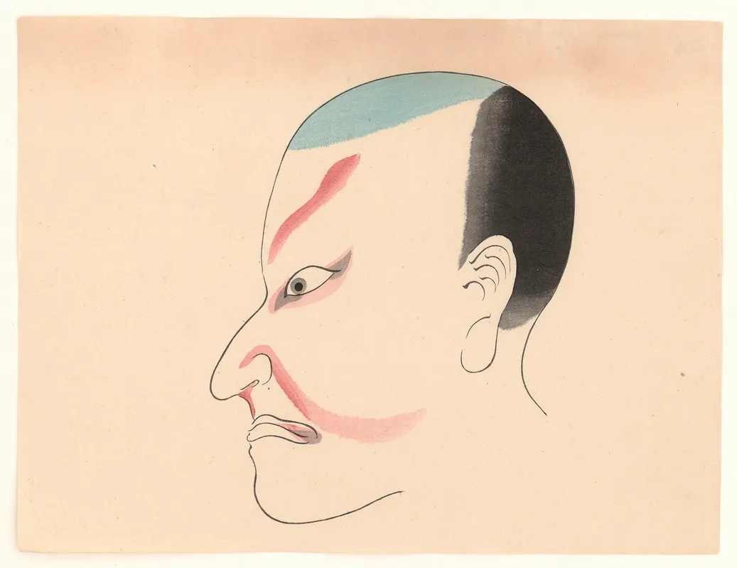 Kumadori Sanjunana Zu Pl 20 Wall Art by Ichikawa - High-Resolution Digital Print