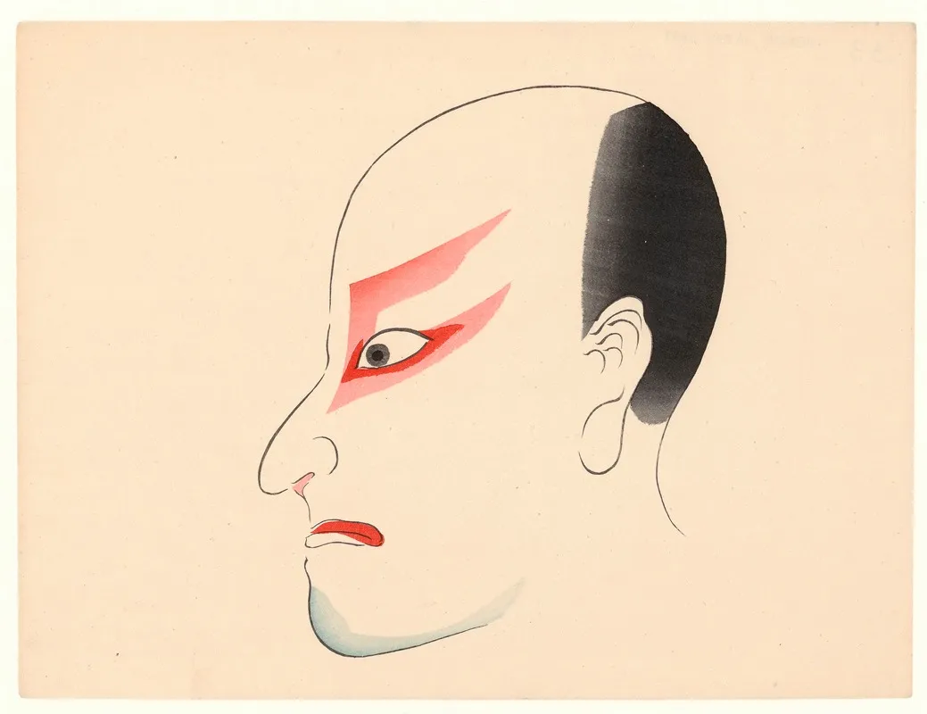 Kumadori Sanjunana Zu Pl 26 Wall Art by Ichikawa - High-Resolution Digital Print