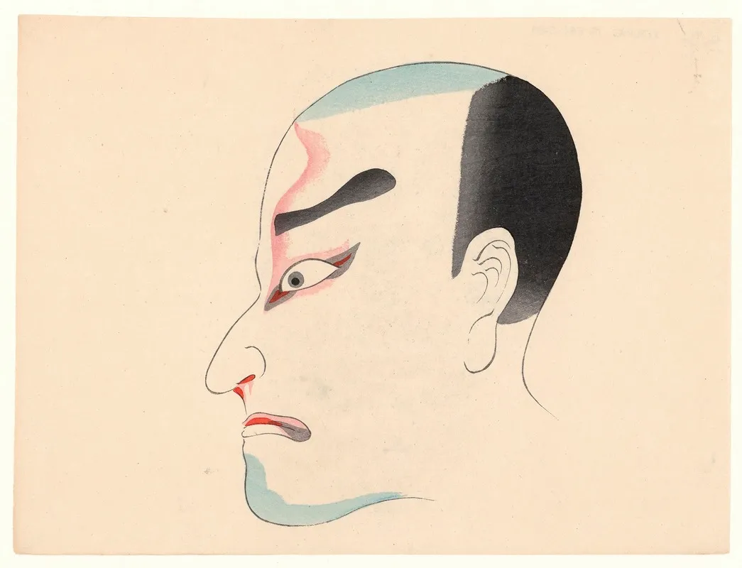 Kumadori Sanjunana Zu Pl 30 Wall Art by Ichikawa - High-Resolution Digital Print