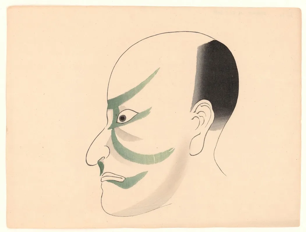Kumadori Sanjunana Zu Pl 36 Wall Art by Ichikawa - High-Resolution Digital Print