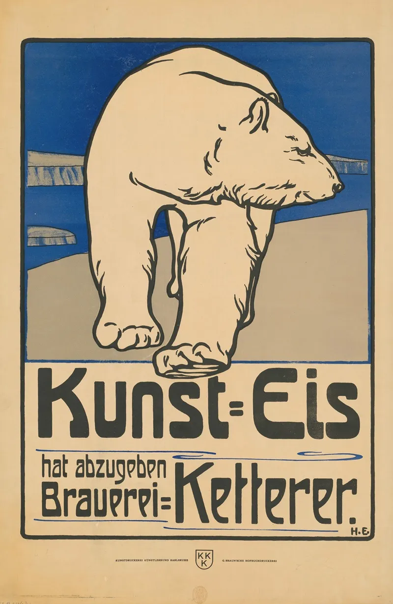 Kunst Eis Wall Art by Hellmuth Eichrodt - High-Resolution Digital Print