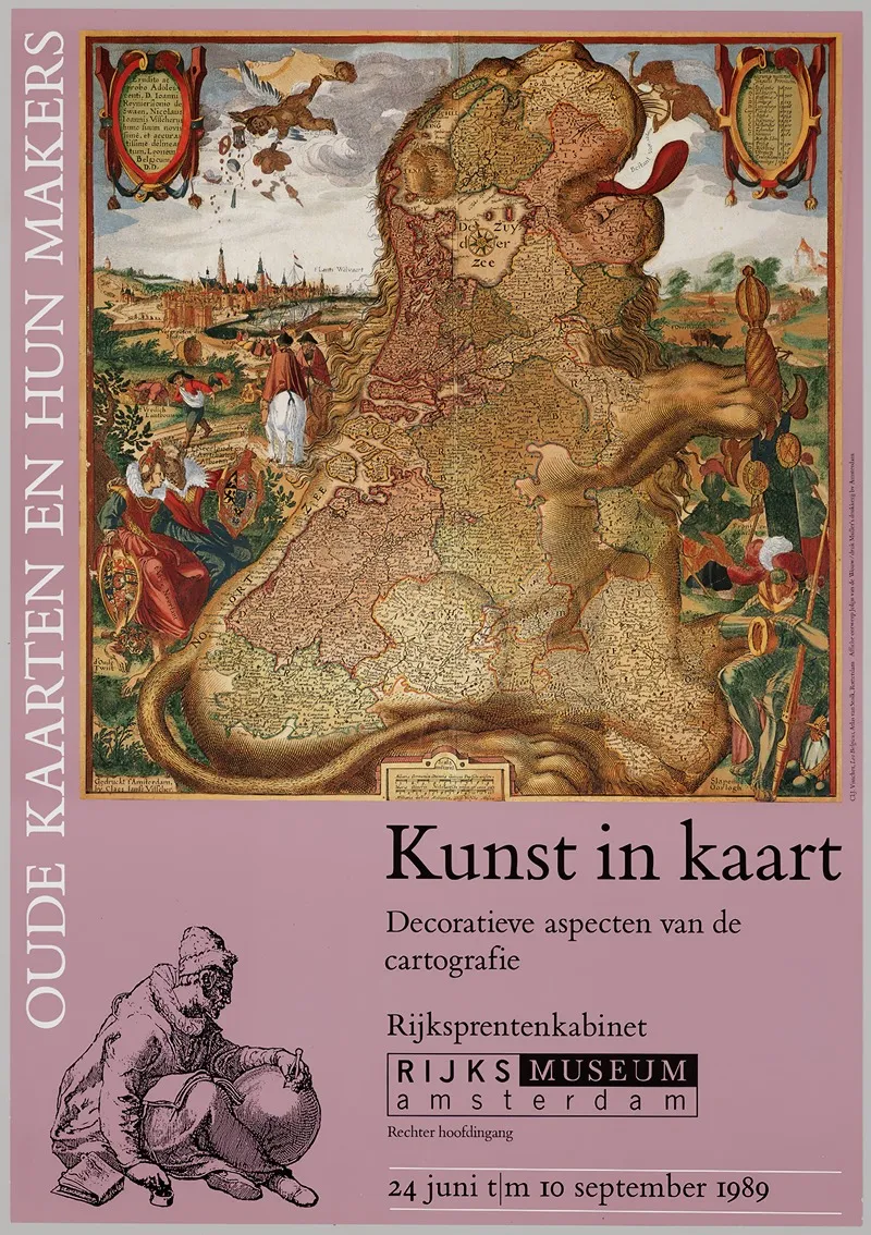 Kunst In Kaart Wall Art by Jolijn van de Wouw - High-Resolution Digital Print
