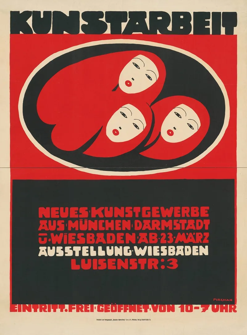 Kunstarbeit Neues Kunstgewerbe Aus Munchen Darmstadt Und Wiesbaden Wall Art by Emil Pirchan - High-Resolution Digital Print