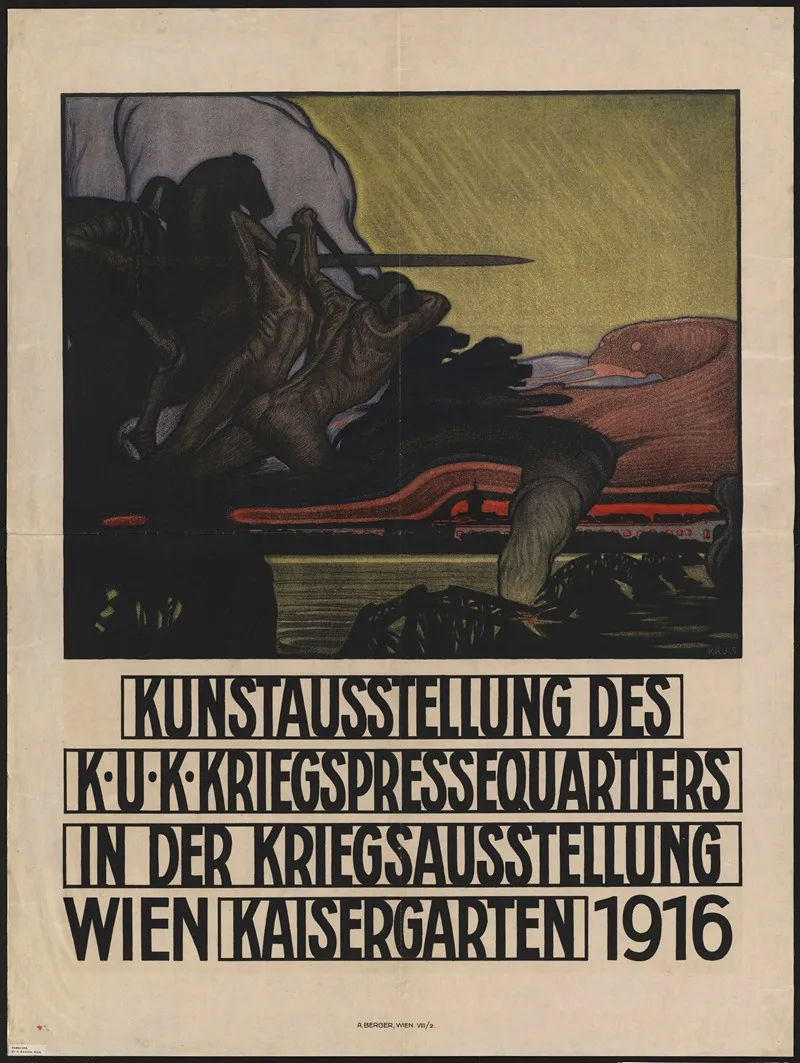 Kunstausstellung Des K U K Kriegspressequartiers 1916 Wall Art by Ferdinand Kruis - High-Resolution Digital Print
