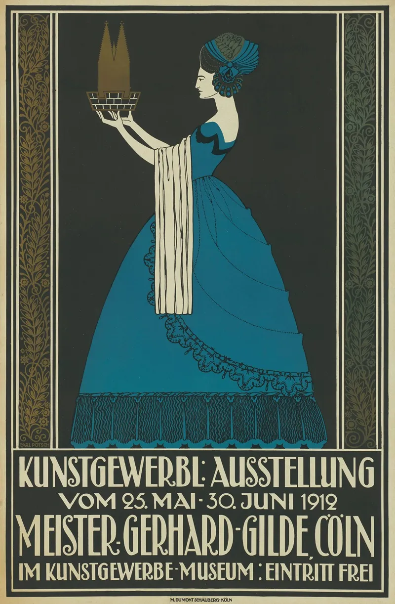 Kunstgewerbliche Ausstellung Meister Gerhard Gilde Wall Art by Carl Pötsch - High-Resolution Digital Print
