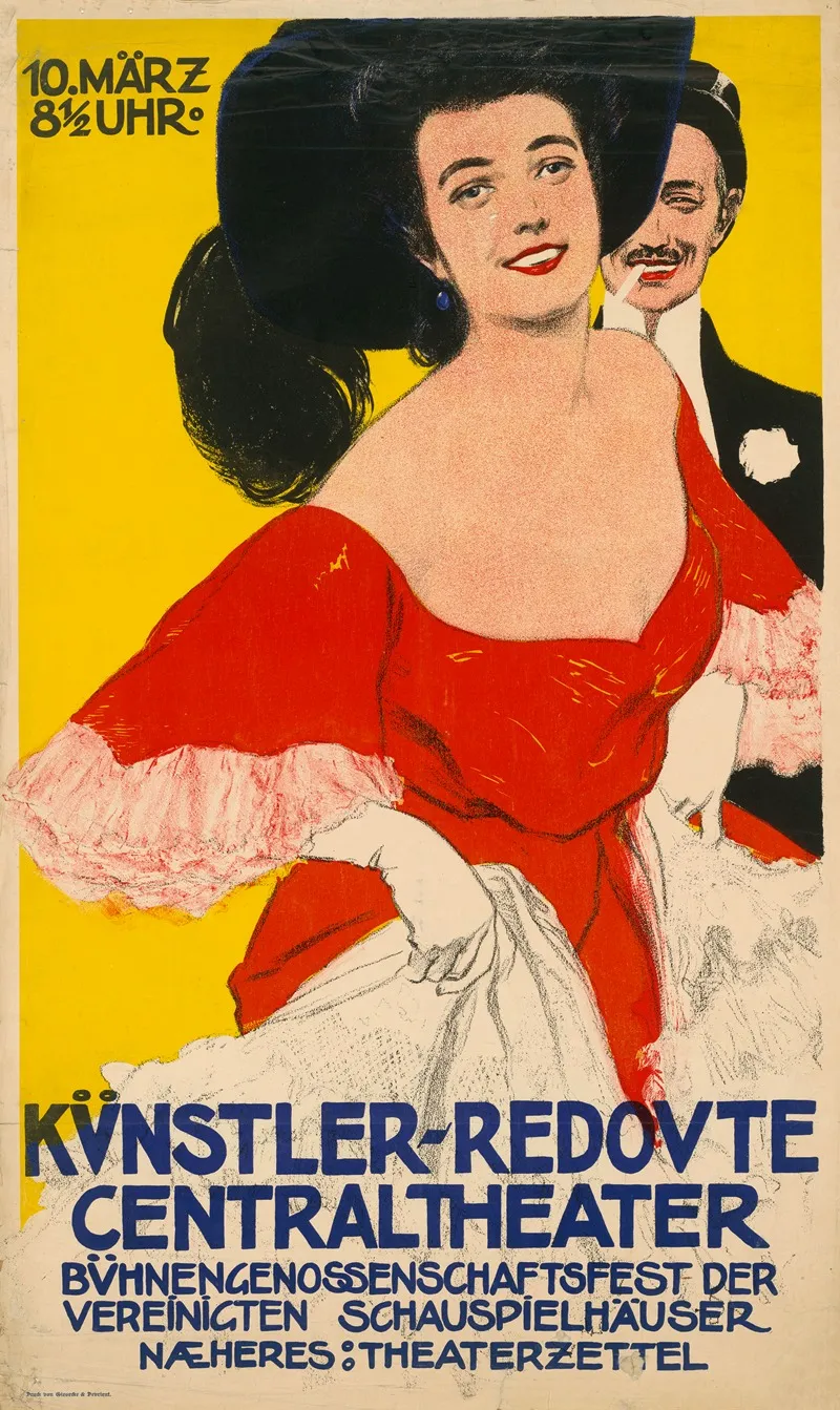 Kunstler Redoute Centraltheater Wall Art by Giesecke und Devrient - High-Resolution Digital Print