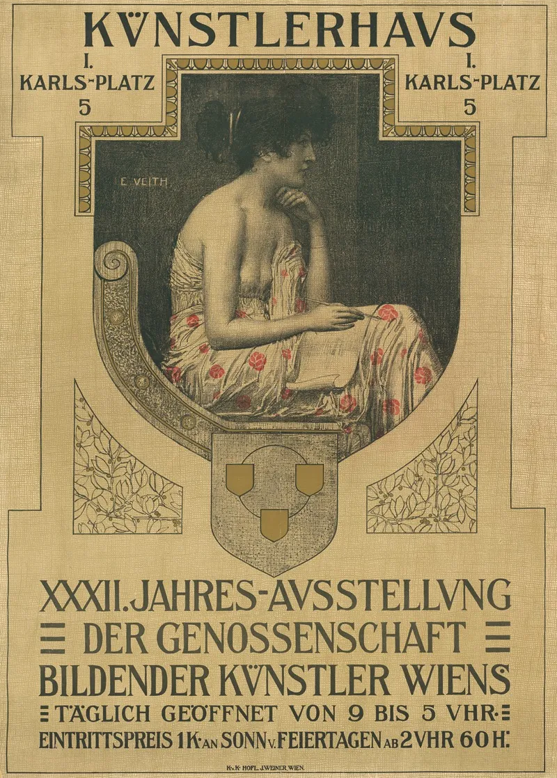 Kunstlerhaus 32 Jahresausstellung Der Genossenschaft Bildender Kunstler Wiens Wall Art by E. Veith - High-Resolution Digital Print