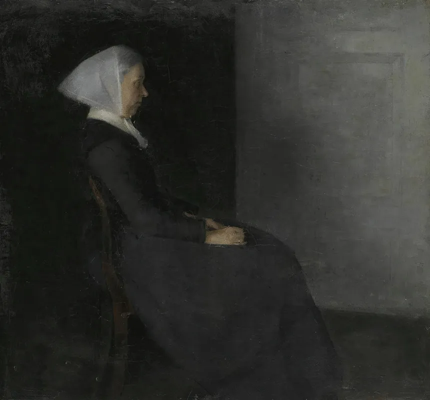 Kunstnerens Moder Frederikke Hammershoi Portrait Of The Artists Mother