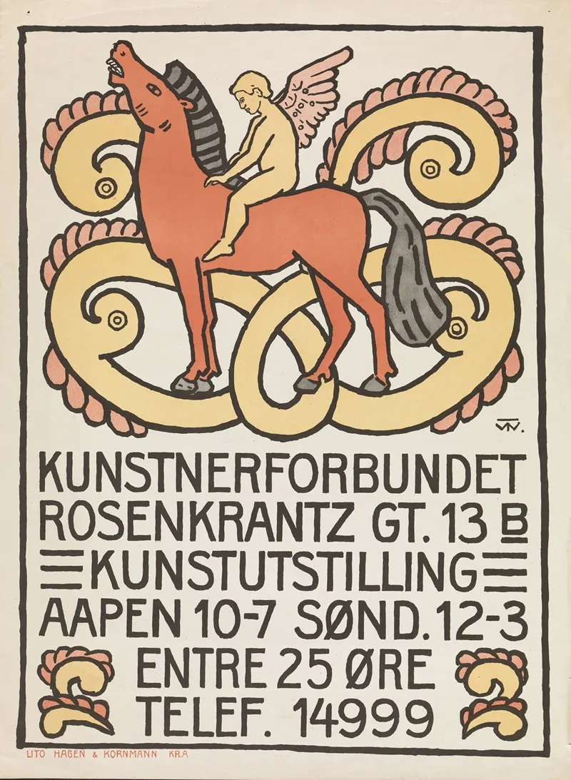 Kunstnerforbundet Wall Art by Oluf Wold-Torne - High-Resolution Digital Print