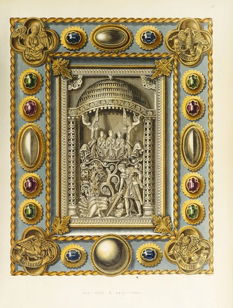Kunstwerke Und Geräthschaften Des Mittelalters Und Der Renaissance Pl 16 Wall Art by Carl Becker - High-Resolution Digital Print