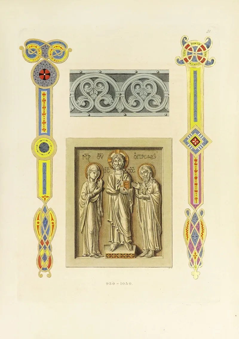 Kunstwerke Und Geräthschaften Des Mittelalters Und Der Renaissance Pl 31 Wall Art by Carl Becker - High-Resolution Digital Print