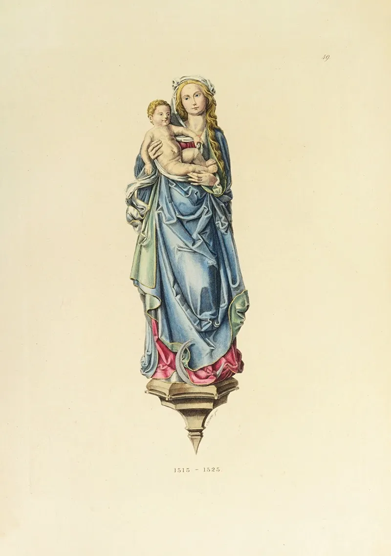 Kunstwerke Und Geräthschaften Des Mittelalters Und Der Renaissance Pl 49 Wall Art by Carl Becker - High-Resolution Digital Print