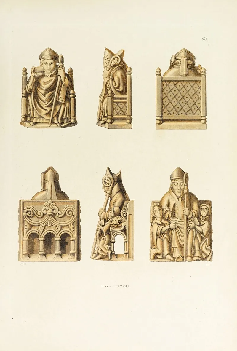 Kunstwerke Und Geräthschaften Des Mittelalters Und Der Renaissance Pl 63 Wall Art by Carl Becker - High-Resolution Digital Print