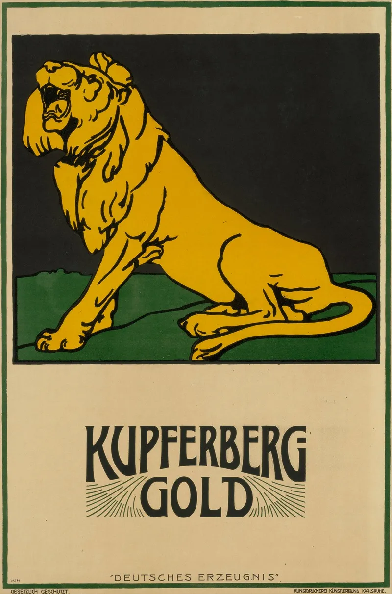 Kupferberg Gold Deutsches Erzeugnis Wall Art by Hellmuth Eichrodt - High-Resolution Digital Print