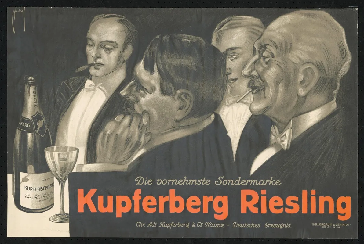 Kupferberg Riesling Wall Art by Ernst Deutsch - High-Resolution Digital Print