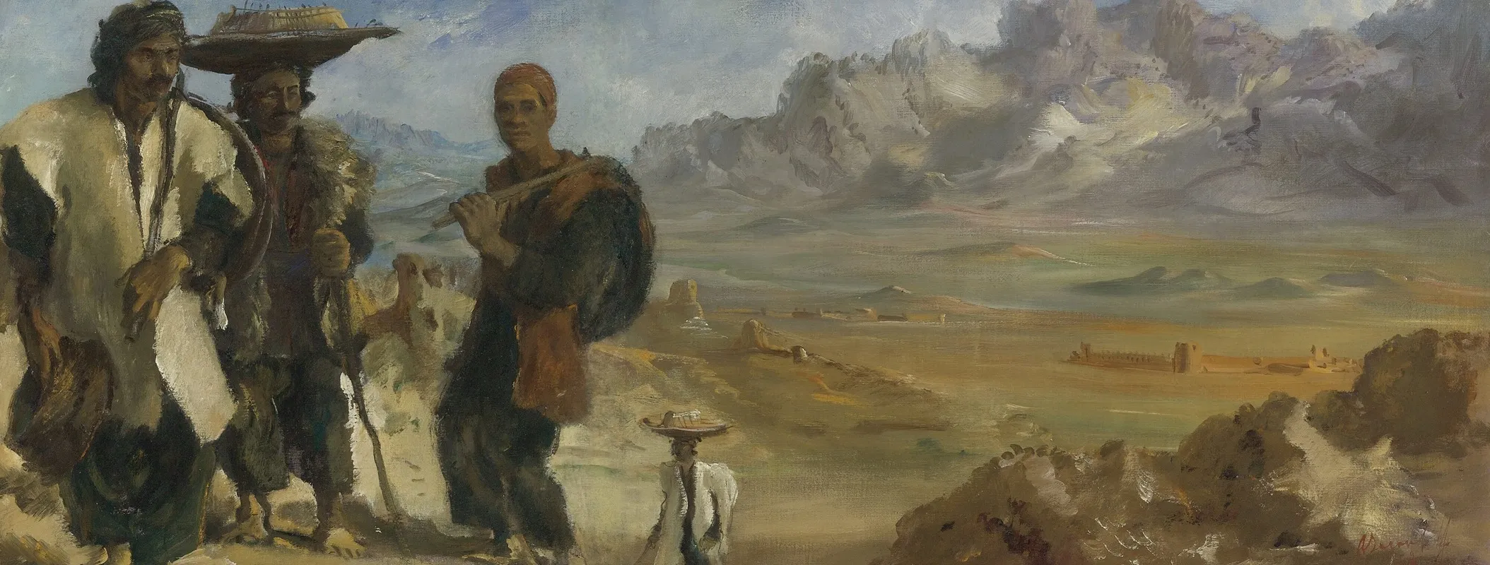 Kurds Near Kermanshah Wall Art by Alexandre Jacovleff - High-Resolution Digital Print