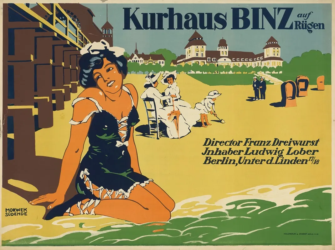 Kurhaus Binz Auf Rugen Wall Art by Eugen Morwek - High-Resolution Digital Print