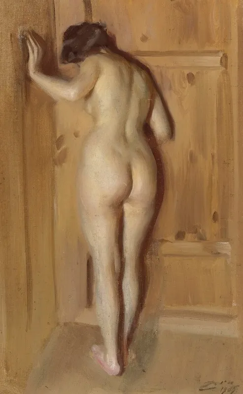 Kuvadorren The Chamber Door Wall Art by Anders Zorn - High-Resolution Digital Print