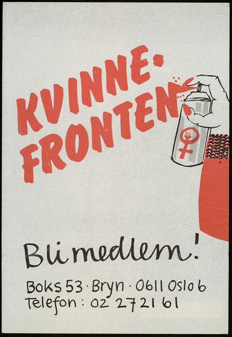 Kvinnefronten Bli Medlem Wall Art by Kvinnefronten (The Women's Front) - High-Resolution Digital Print