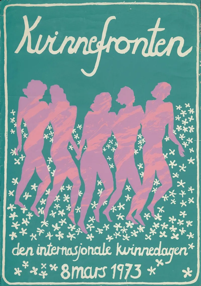 Kvinnefronten Den Internasjonale Kvinnedagen 8 Mars 1973 Wall Art by Kvinnefronten (The Women's Front) - High-Resolution Digital Print