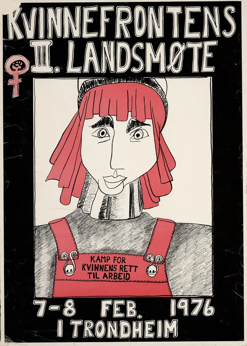 Kvinnefrontens 3 Landsmote 7 8 Feb 1976 I Trondheim Wall Art by Kvinnefronten (The Women's Front) - High-Resolution Digital Print