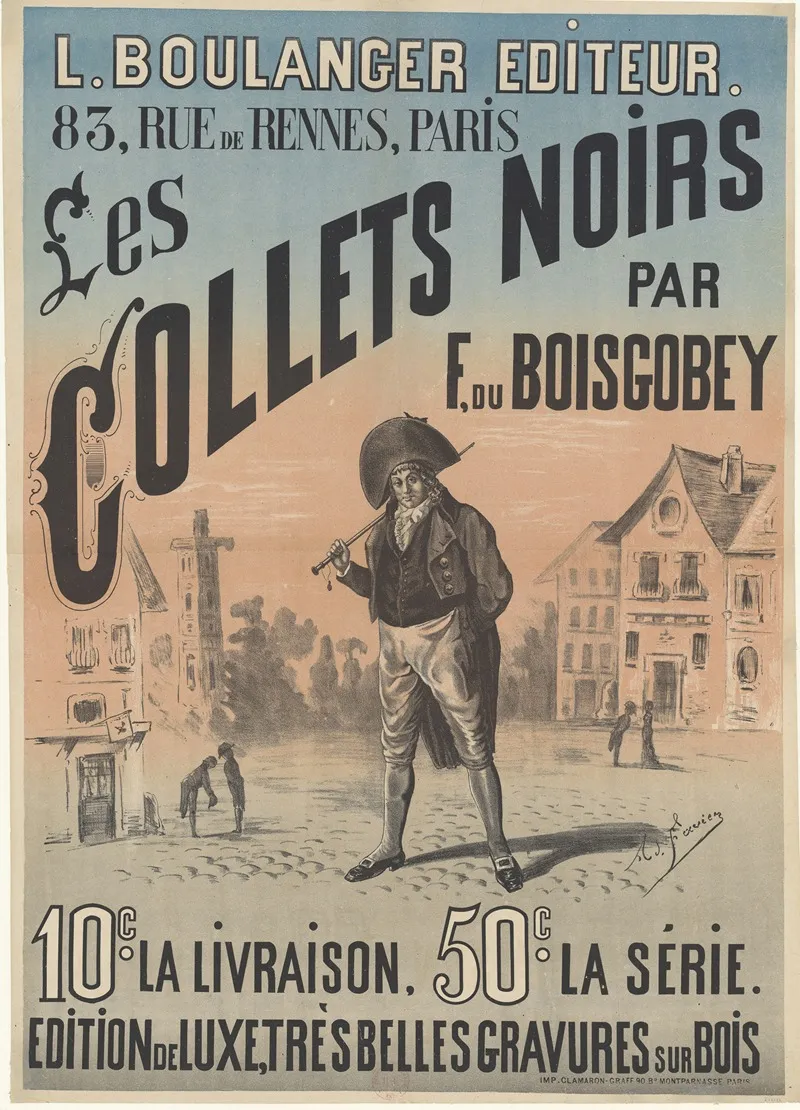 L Boulanger Editeur Les Collets Noirs Par F Du Boisgobey 10 C La Livraison Wall Art by Imp. Clamaron-Graff - High-Resolution Digital Print