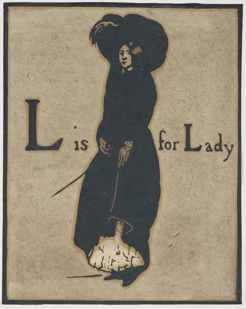 L Is For Lady From An Alphabet